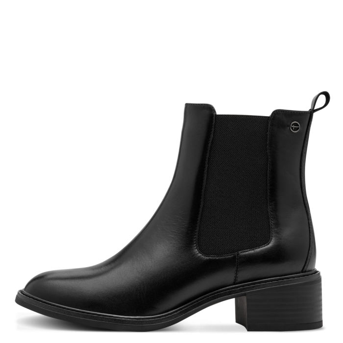 Tamaris Δερμάτινα Γυναικεία Μποτάκια Chelsea Black Nappa (8-85311-47-022)