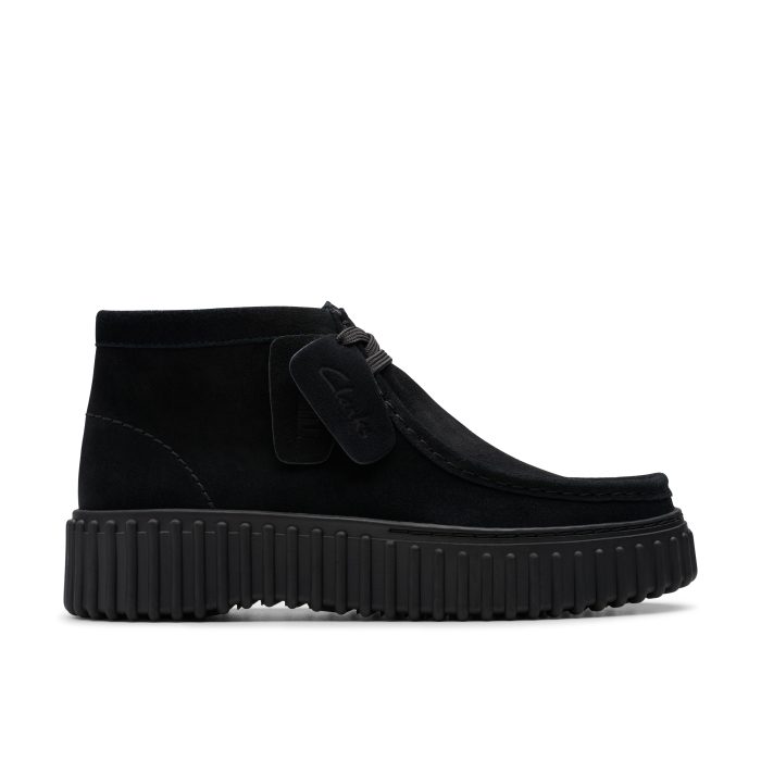 Clarks Torhill Moss Δερμάτινα Γυναικεία Μποτάκια Black Sde (26179360)