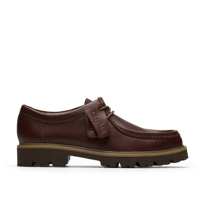 Clarks Δερμάτινα Ανδρικά Παπούτσια Cleyhill Seam Brown (26186417)