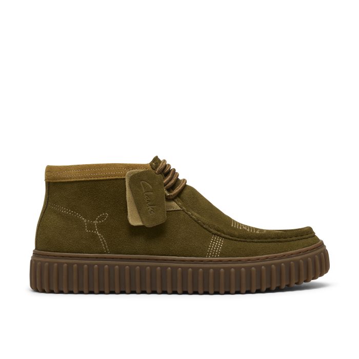 Clarks Torhill Hi Ανδρικά Καστόρινα Μποτάκια Moss Suede (26327240)