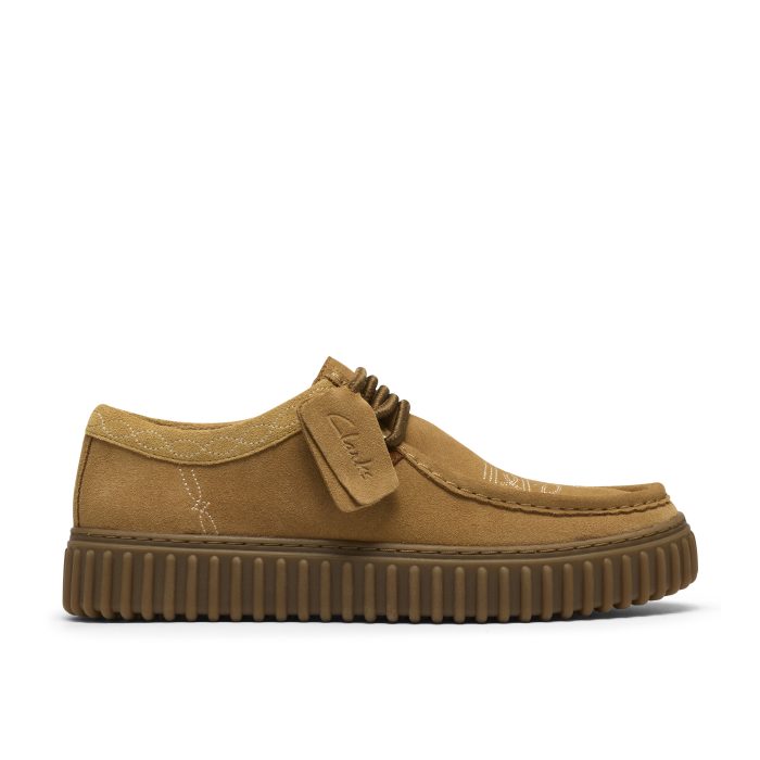 Clarks Torhill Lo Ανδρικά Καστόρινα Παπούτσια Wheat (26327293)