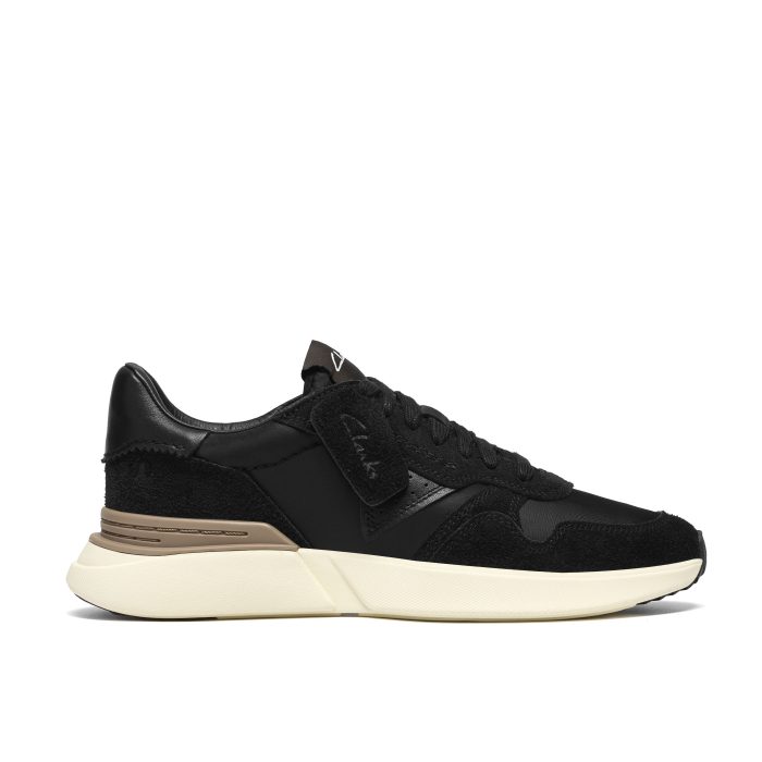 Clarks CraftWick Lace Δερμάτινα Ανδρικά Sneakers Black Combi (26328471)