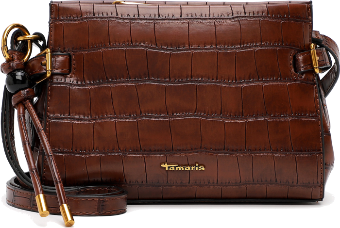 Tamaris Γυναικεία Τσάντα Χιαστί / Crossbody Marion Cognac Croco (34850-700)