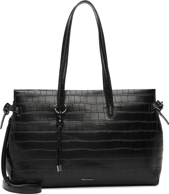 Tamaris Γυναικεία Τσάντα Ώμου / Tote Marion Black Croco (34856-100)