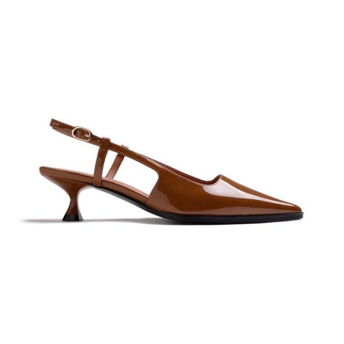 Gioseppo Δερμάτινη Γυναικεία Γόβα Slingback Tan (80306-CUERO)