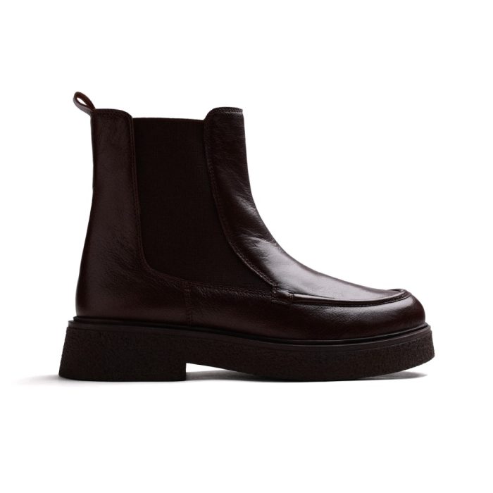 Gioseppo Δερμάτινο Γυναικείο Μποτάκι Chelsea Brown (80746-MARRON)