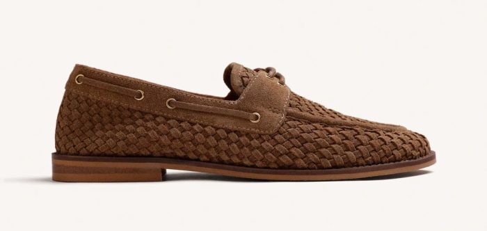 Giosseppo Oxford δερμάτινο μπεζ χρώμα BRAIDED 80831 Tan
