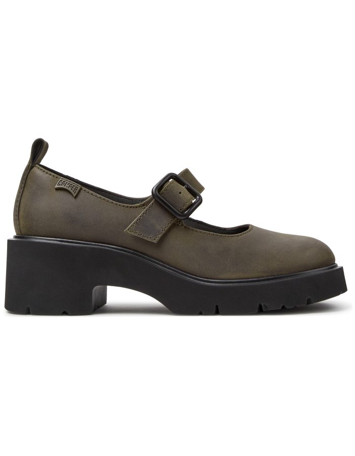 Camper Δερμάτινο Γυναικείο Παπούτσι Mary Jane Green (K201681-010)