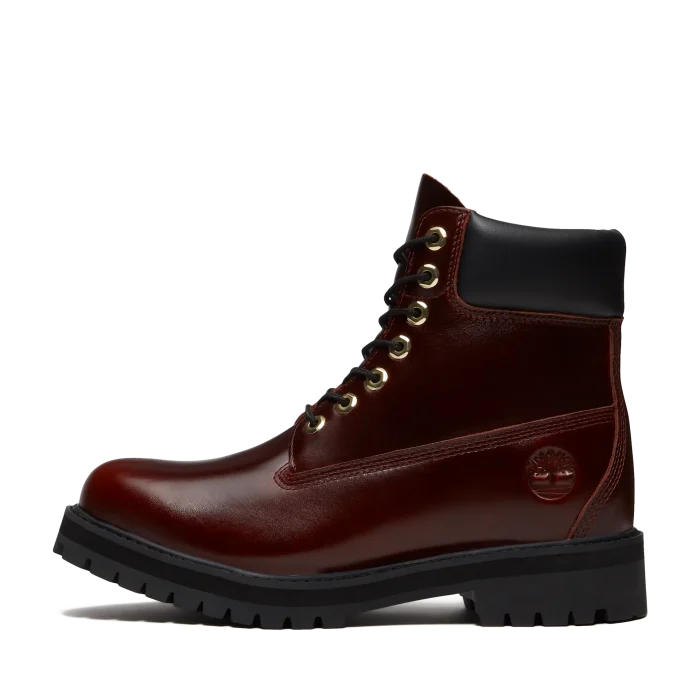 Timberland Heritage 6 Inch Δερμάτινα Ανδρικά Μποτάκια Burgundy (TB0A29U2EIW)