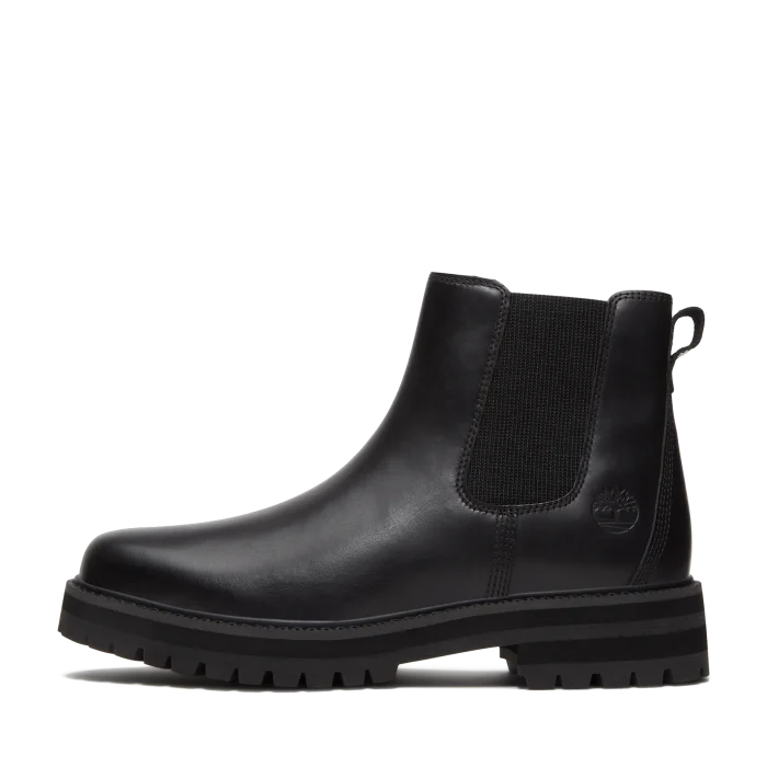 Timberland Δερμάτινα Γυναικεία Μποτάκια Chelsea Black Full Grain (TB0A5RRDW02)